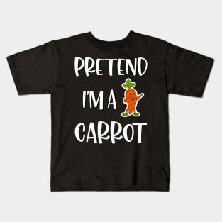 Lazy Halloween Costume Funny Pretend I'm A Carrot Kids T-Shirt